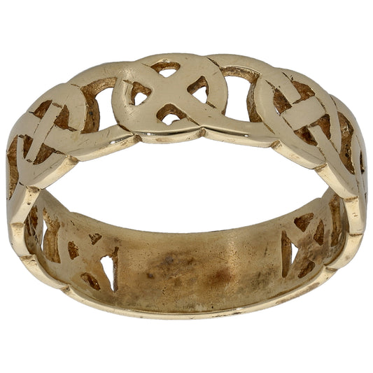 9ct Gold Alternative Ring Size Q