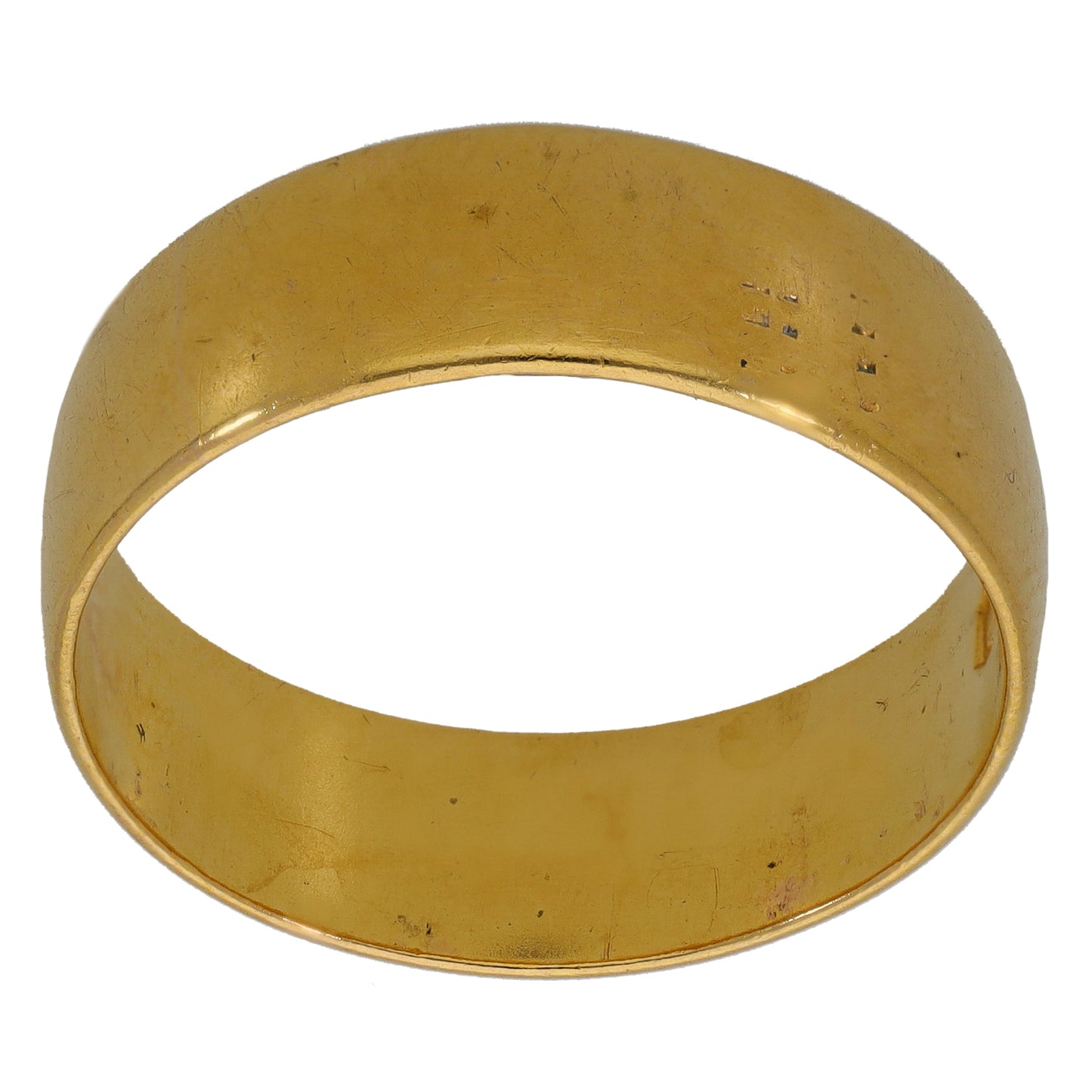 22ct Gold Plain Wedding Ring Size M