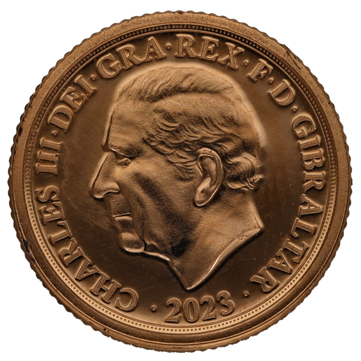 22ct Gold King Charles III Quarter Sovereign Coin 2023