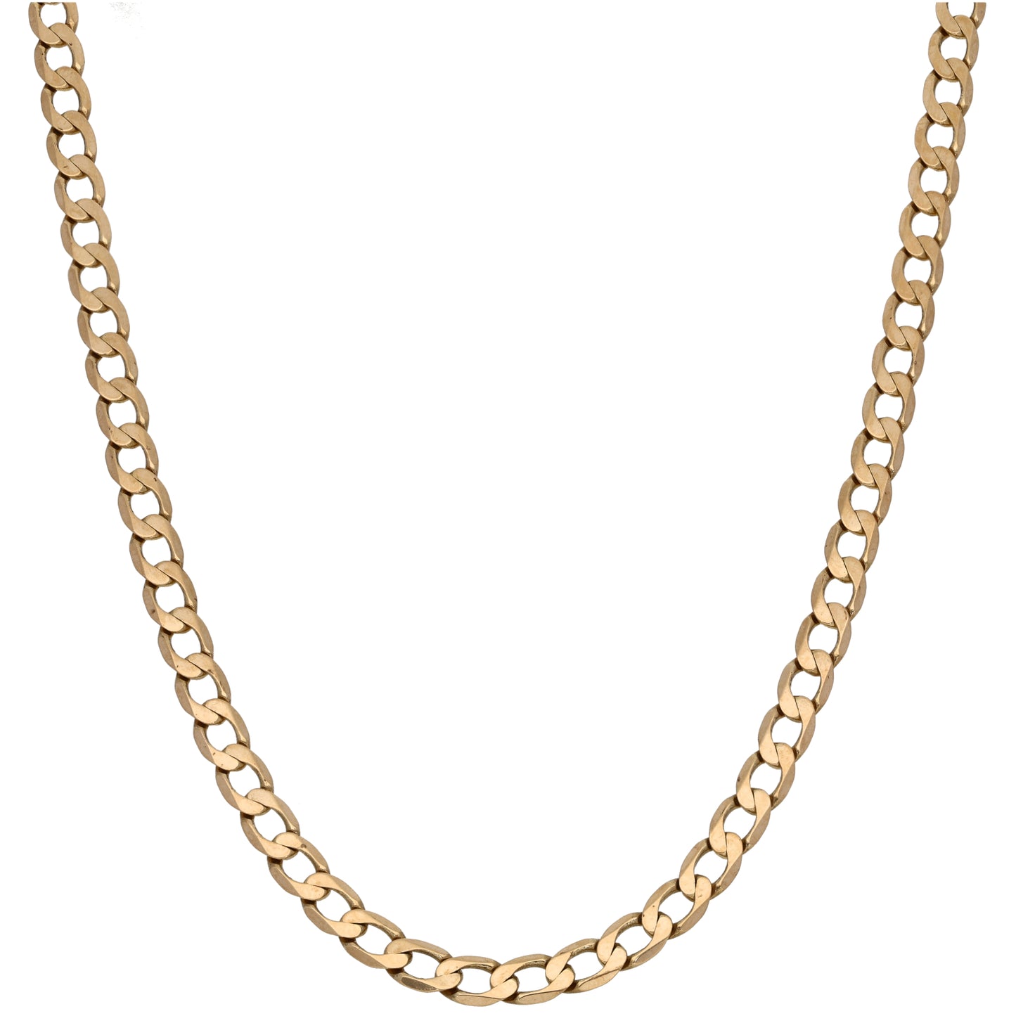 9ct Gold Curb Chain 20"