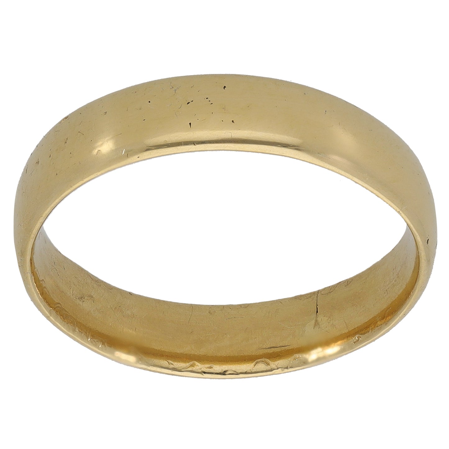 18ct Gold Plain Wedding Ring Size L