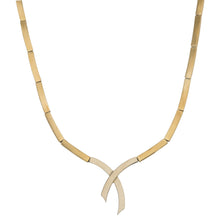 Load image into Gallery viewer, 9ct Bicolour Gold Fancy Necklace 17&quot;

