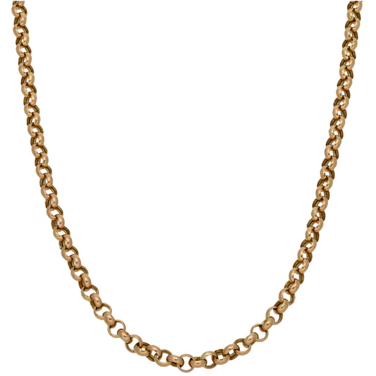 9ct Gold Belcher Chain 18"