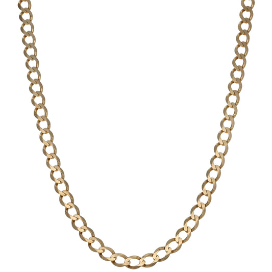 9ct Gold Curb Chain 20"
