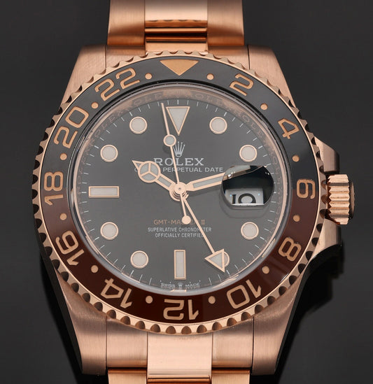 Rolex GMT Master II 126715 CHNR 40mm Rose Gold Watch