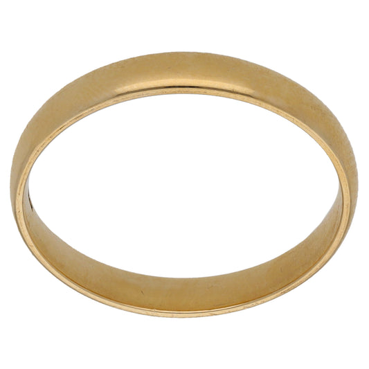 9ct Gold Plain Wedding Ring Size Q