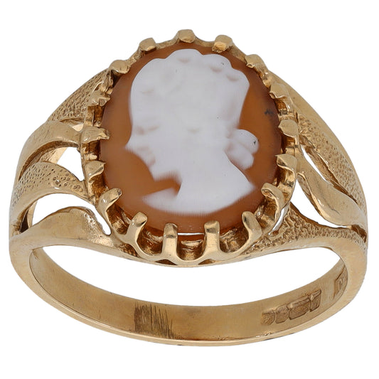 9ct Gold Cameo Ring Size N