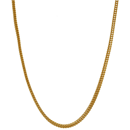 22ct Gold Foxtail Chain 18"