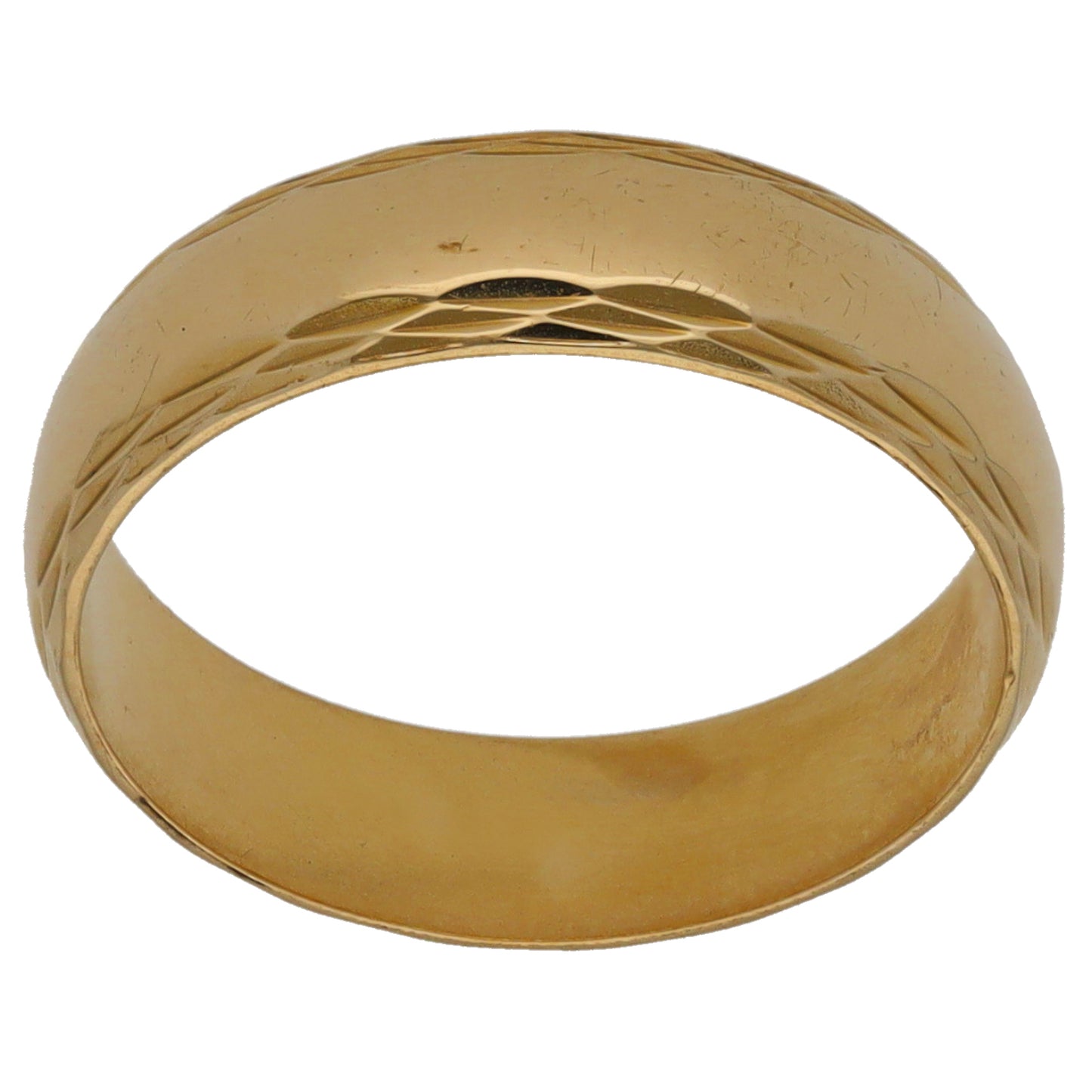 9ct Gold Plain Wedding Ring Size K