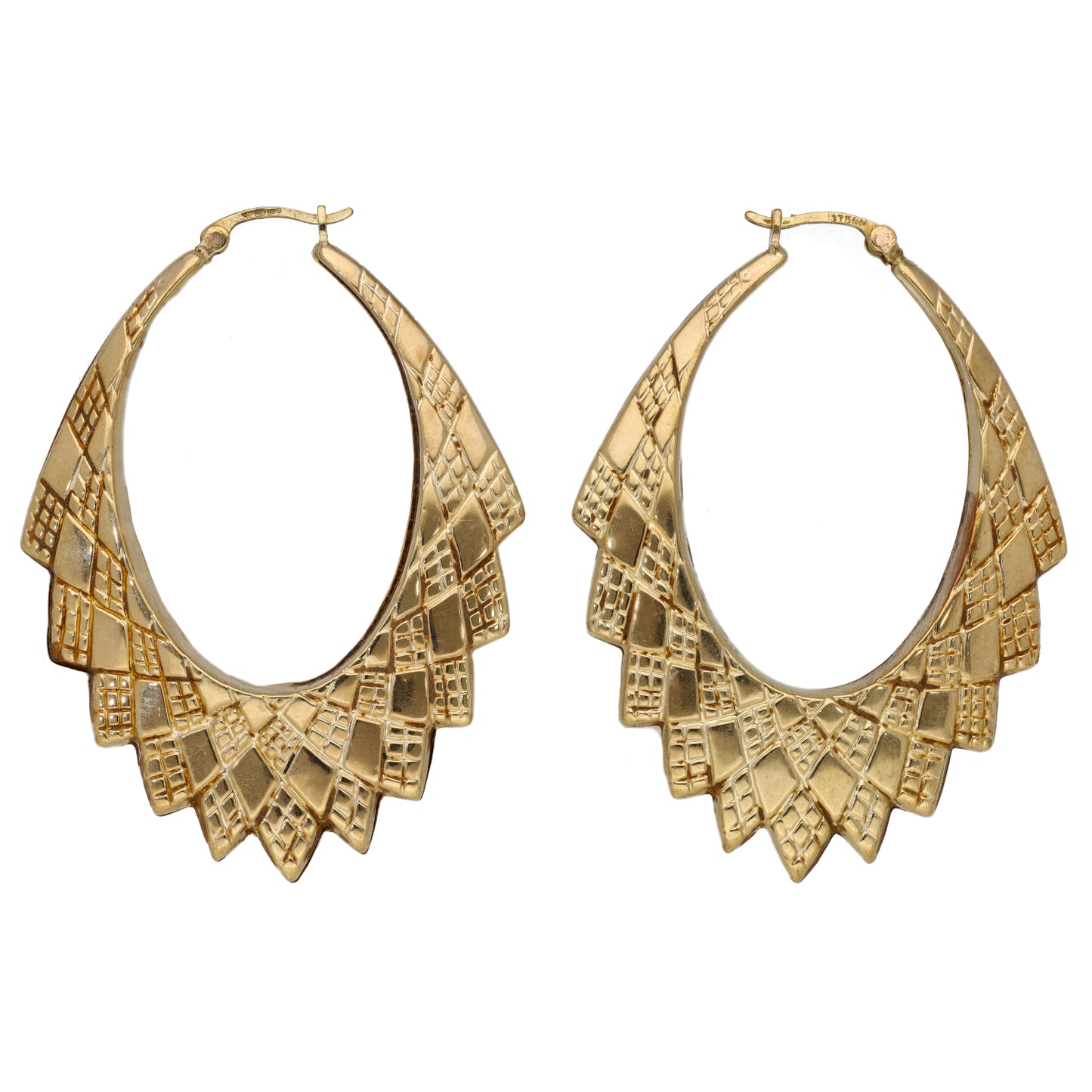 9ct Gold Creole Earrings