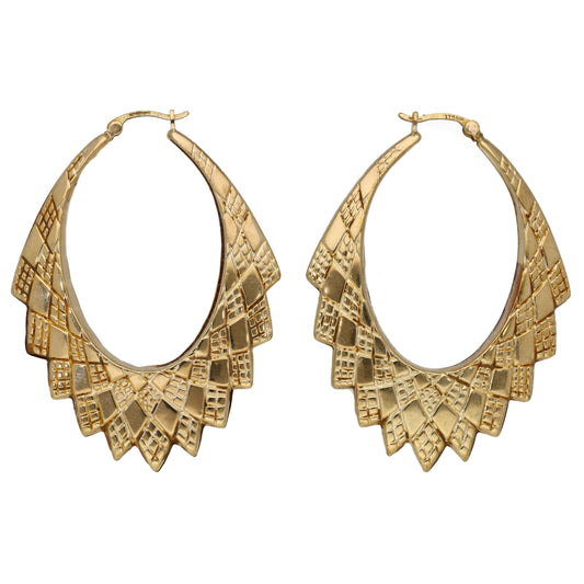 9ct Gold Creole Earrings