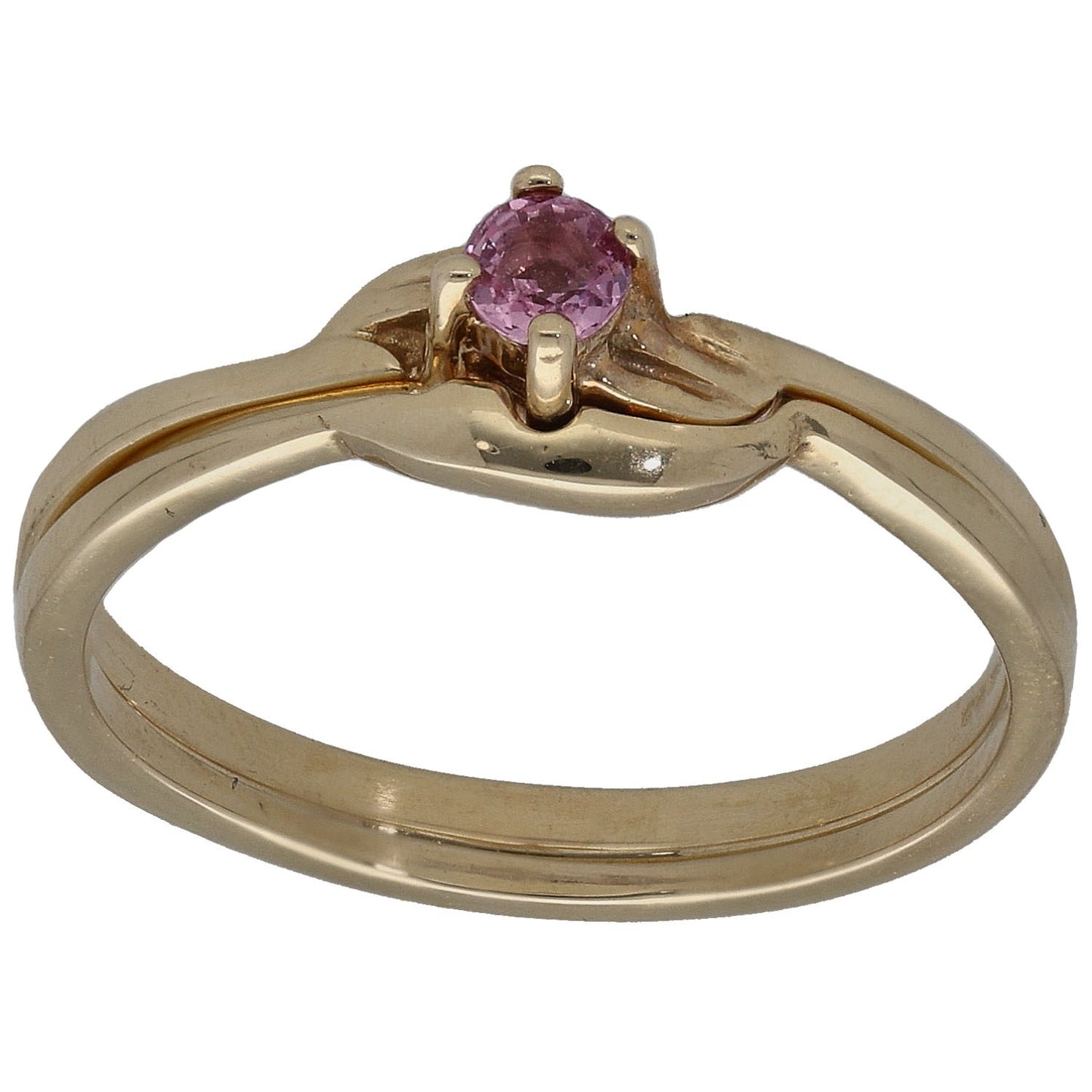 9ct Gold Sapphire Ring Set Size N