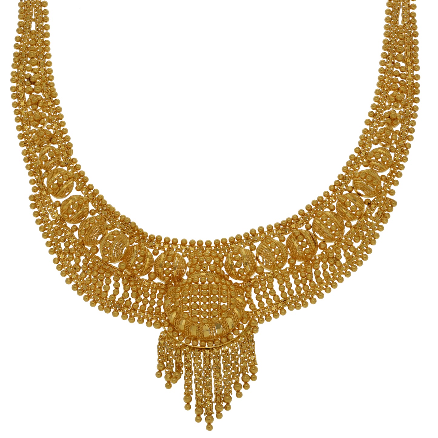 22ct Gold Earrings & Necklace Set