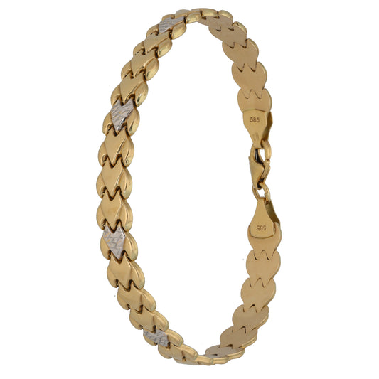 14ct Bicolour Gold Fancy Bracelet