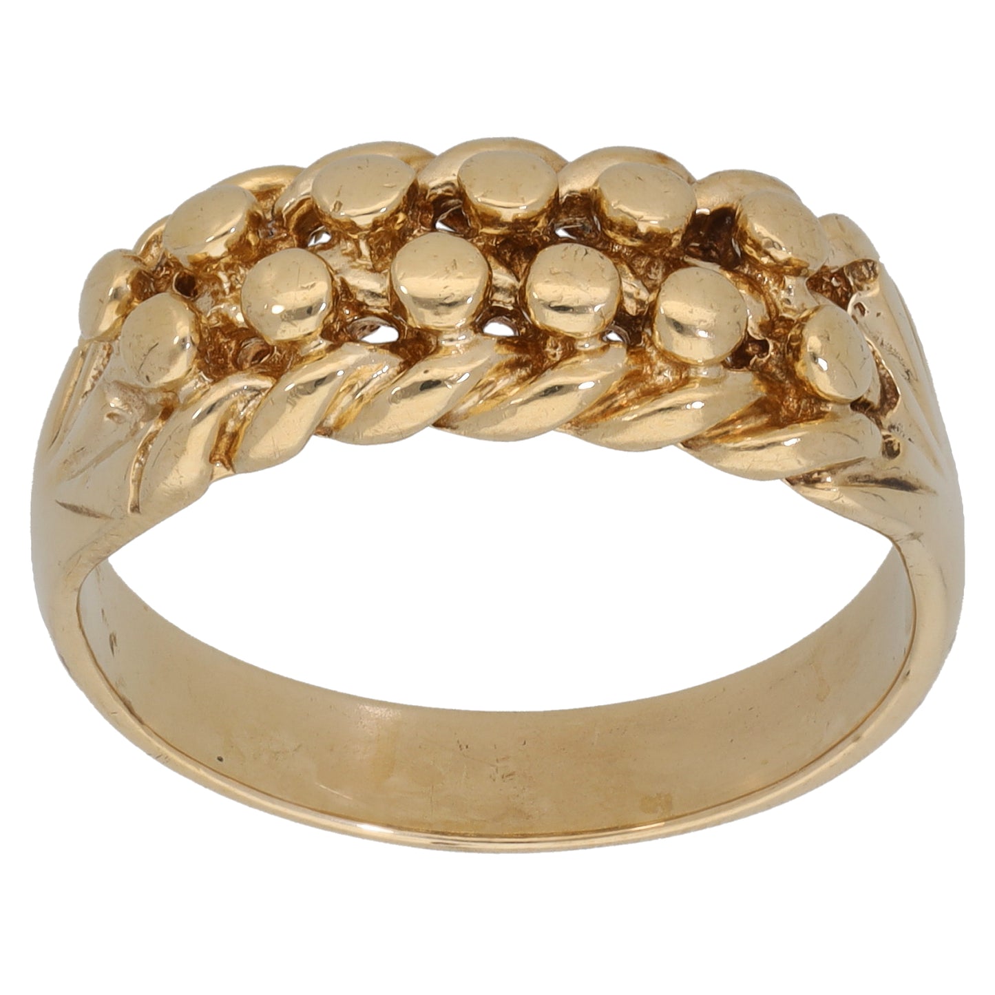 9ct Gold Keeper Ring Size U