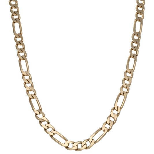 9ct Gold Figaro Chain 18"