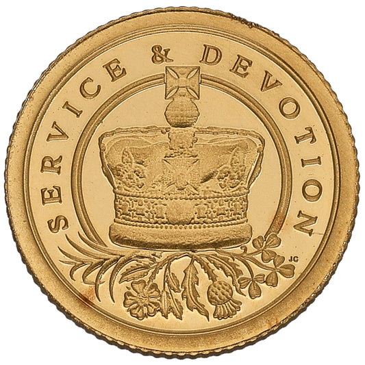 22ct Gold Service & Devotion Eighth Sovereign Coin 2022