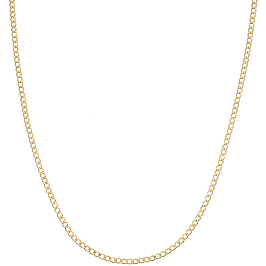 New 14ct Gold Curb Chain 18"