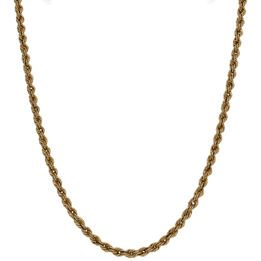 9ct Gold Rope Chain 21"