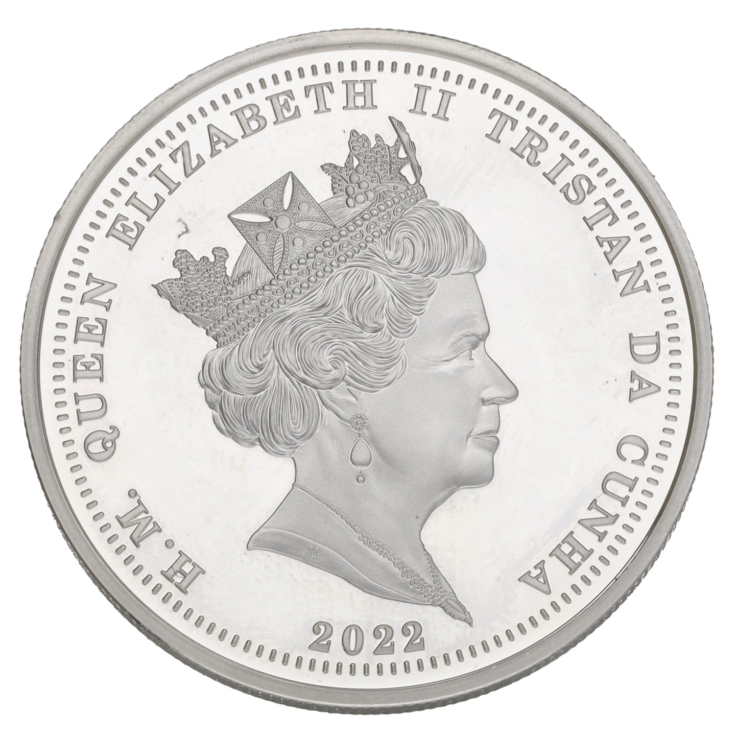 Sterling Silver Platinum Jubilee Five Pounds Coin 2022