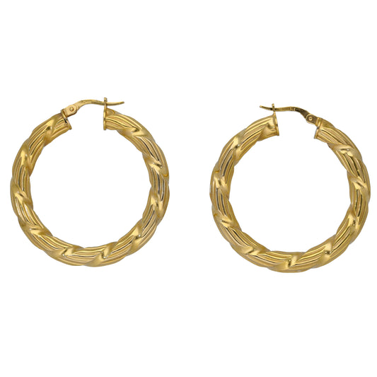 9ct Gold Hoop Earrings
