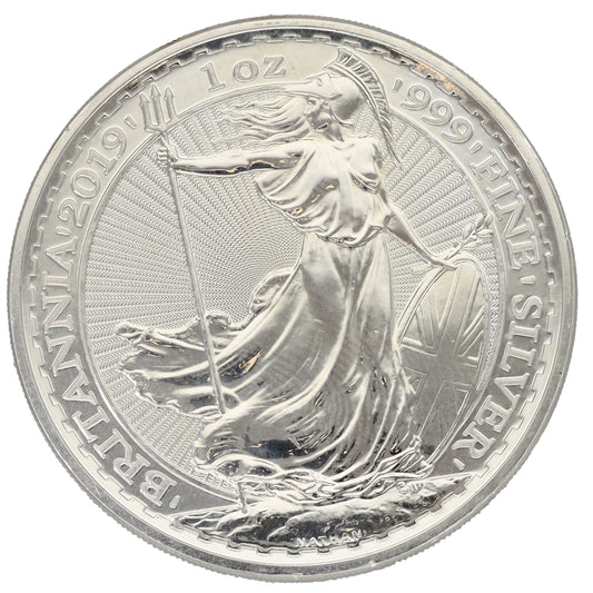 Fine Silver Queen Elizabeth II 1 OZ Britannia Coin 2019