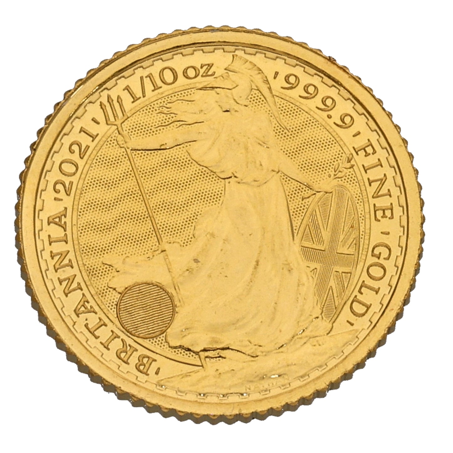 24ct Gold Queen Elizabeth II 1/10 OZ Britannia Coin 2021