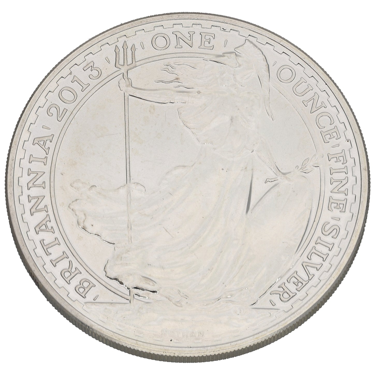 Fine Silver Queen Elizabeth II 1 OZ Britannia Coin 2013