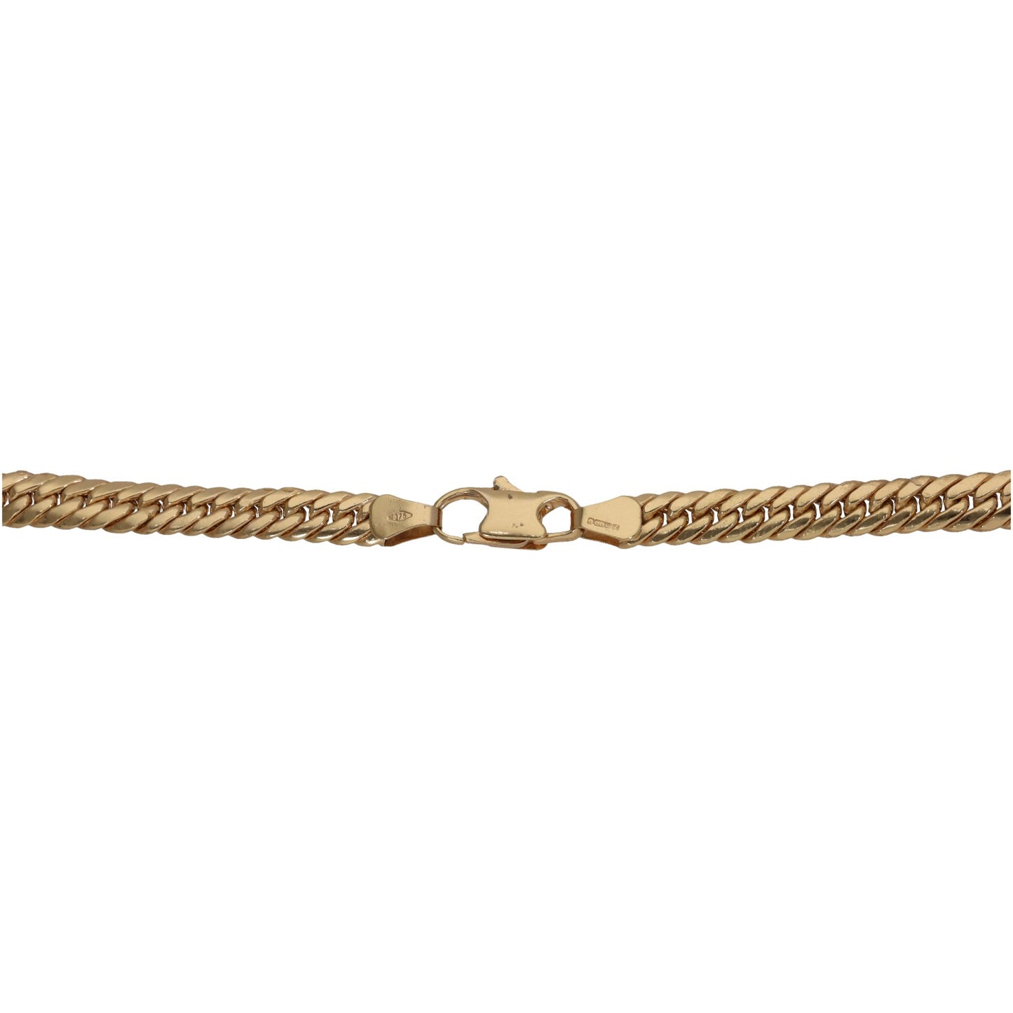 9ct Gold Curb Chain 14"