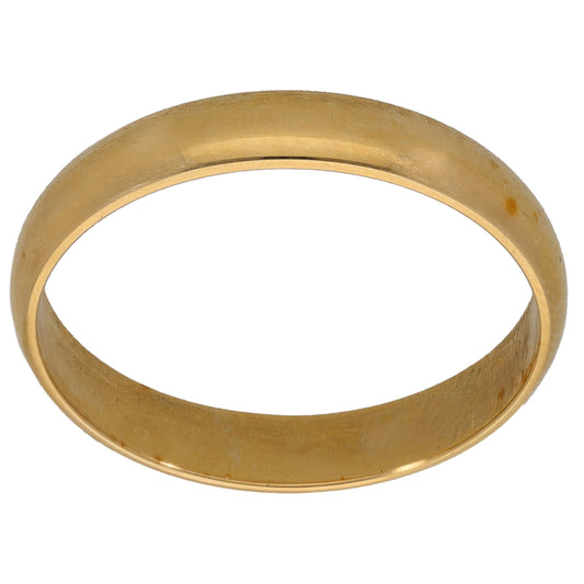 9ct Gold Plain Wedding Ring Size R