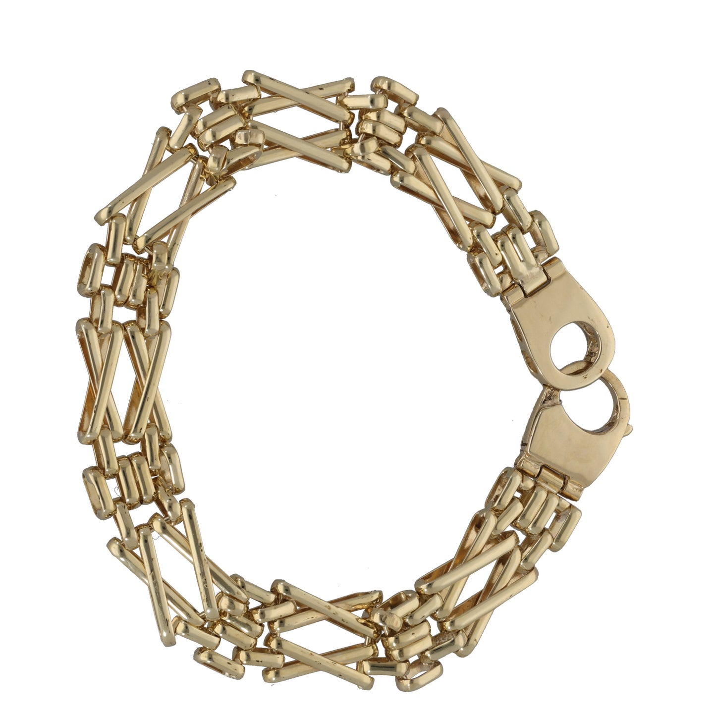 9ct Gold Gate Bracelet