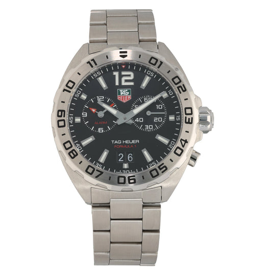Tag Heuer Formula 1 WAZ111A, black dial with sub dials, stainless steel watch