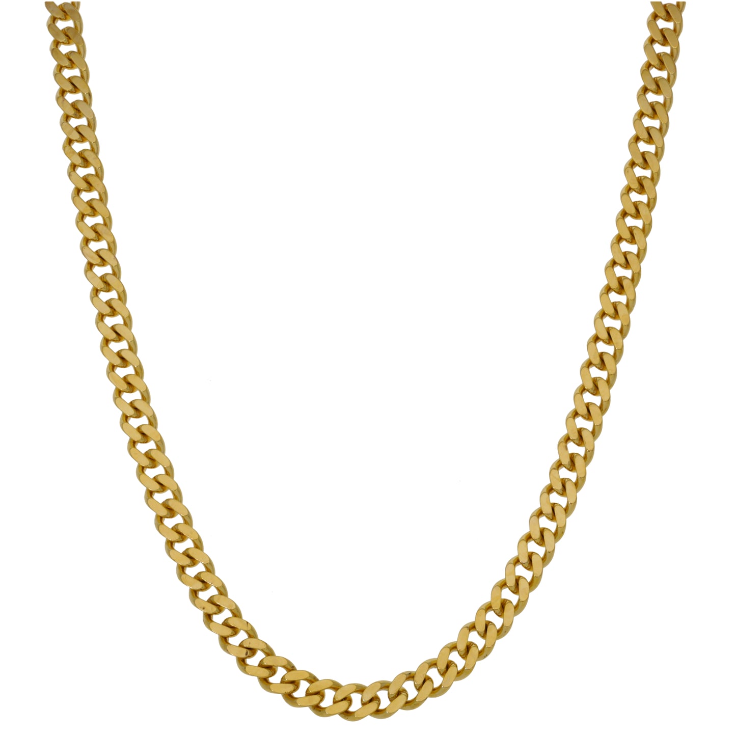 9ct Gold Curb Chain 22"