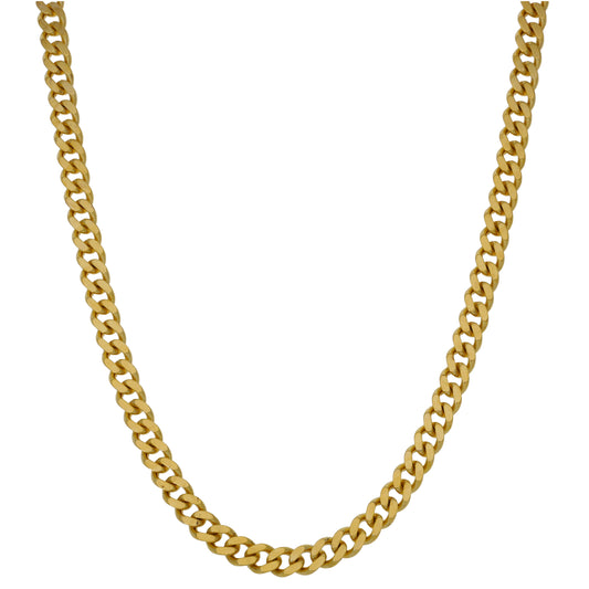 9ct Gold Curb Chain 22"