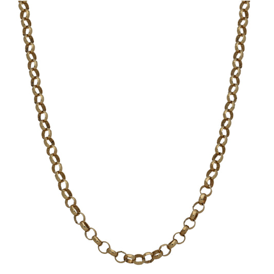 9ct Gold Belcher Chain 18"