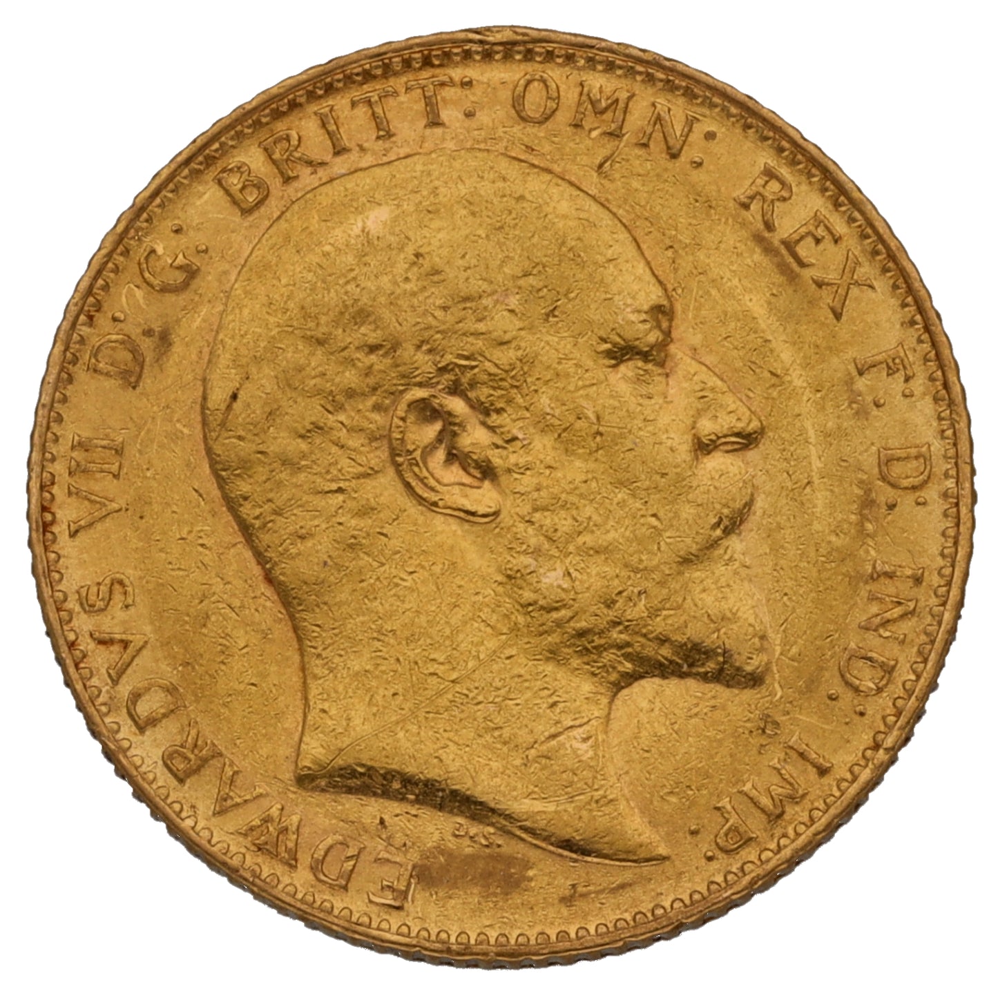 22ct Gold King Edward VII Full Sovereign Coin 1909