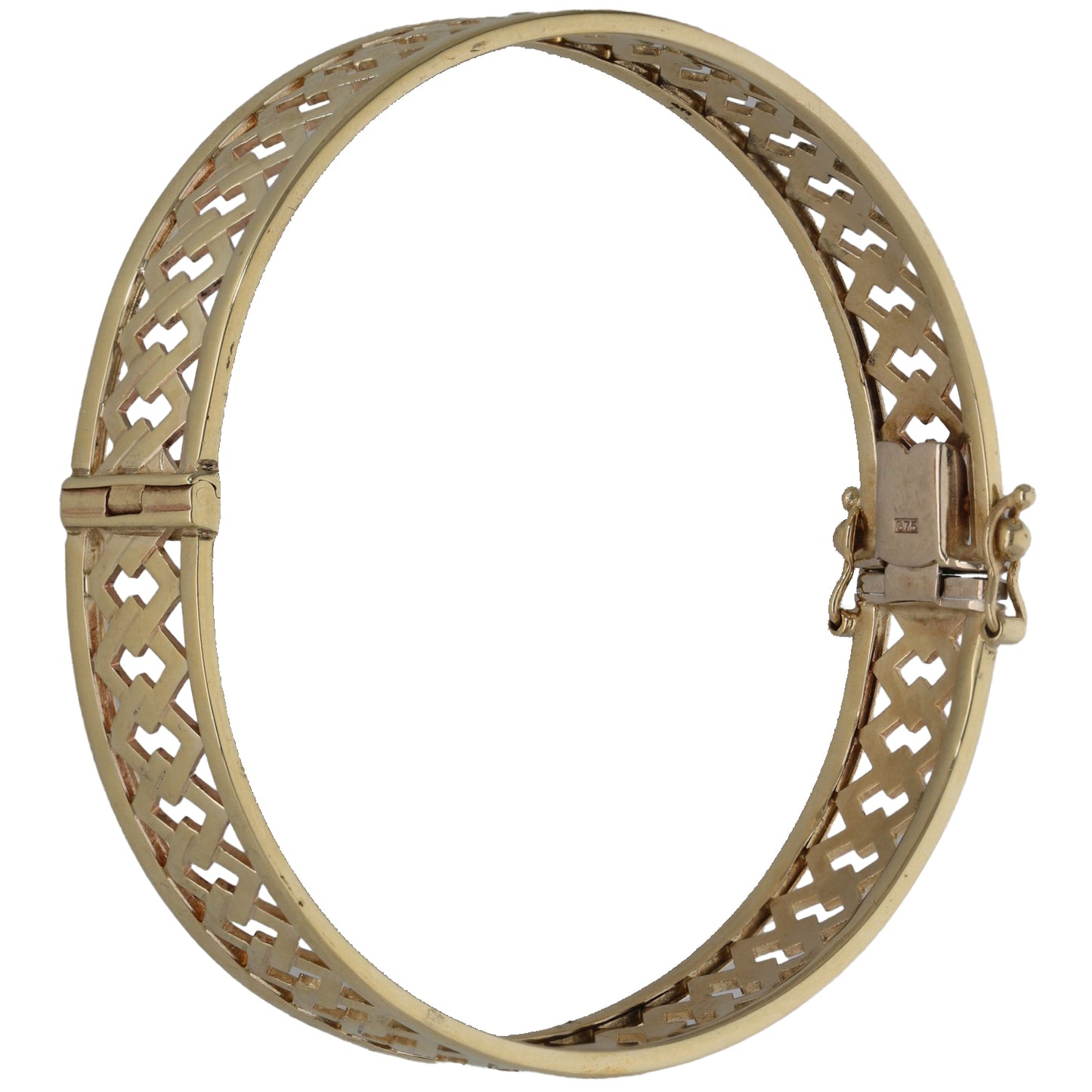 9ct Gold Hinged/Clasp Bangle