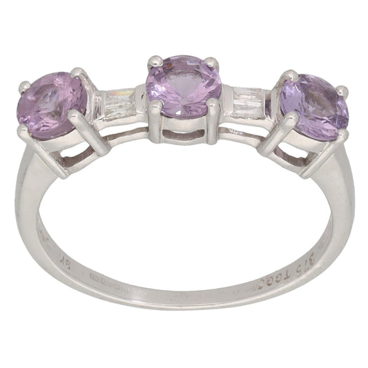 9ct White Gold Imitation Dress/Cocktail Ring Size N