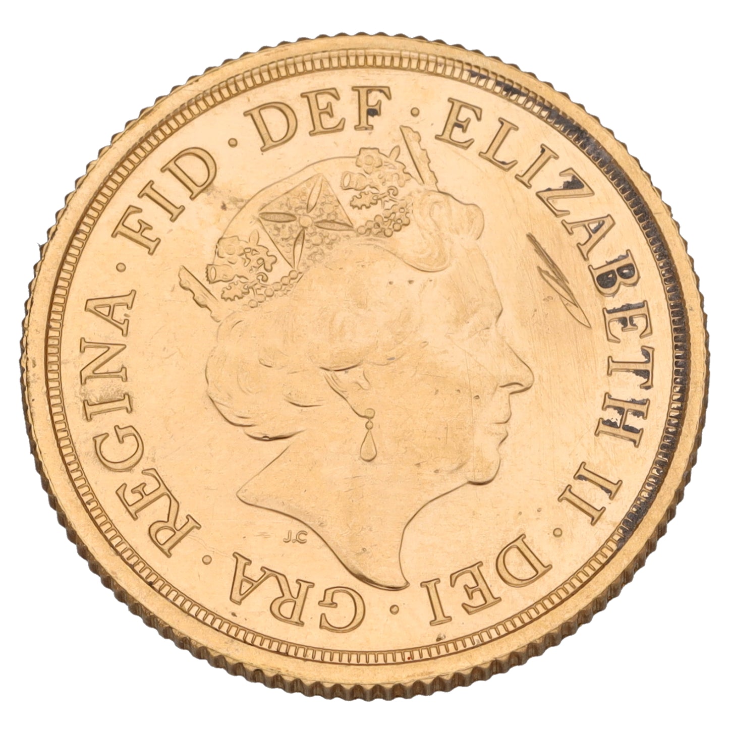 22ct Gold Queen Elizabeth II Full Sovereign Coin 2016