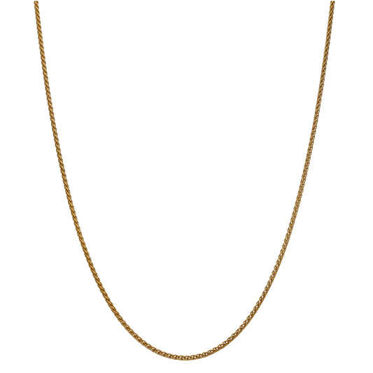 22ct Gold Curb Chain 18"