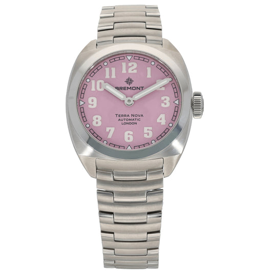 Bremont Terra Nova TN38-ND-SS-PK-B 38mm Stainless Steel Watch