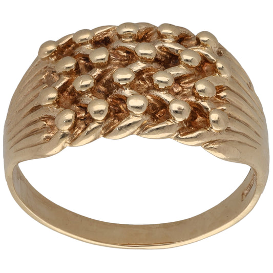 9ct Gold Keeper Ring Size X