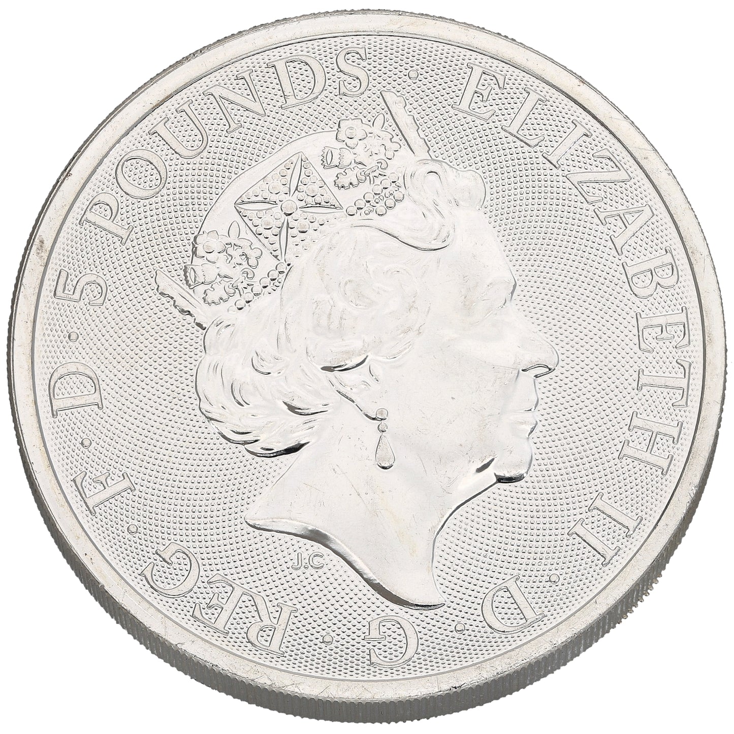 Fine Silver Black Bull Of Clarence 2 OZ Coin 2018
