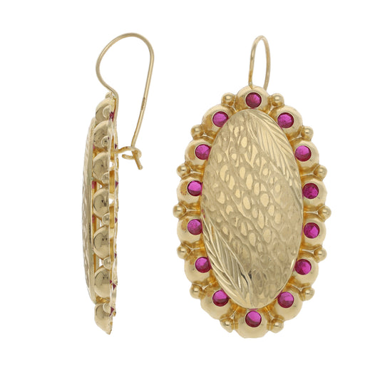 14ct Gold Imitation Gems Dress/Cocktail Earrings