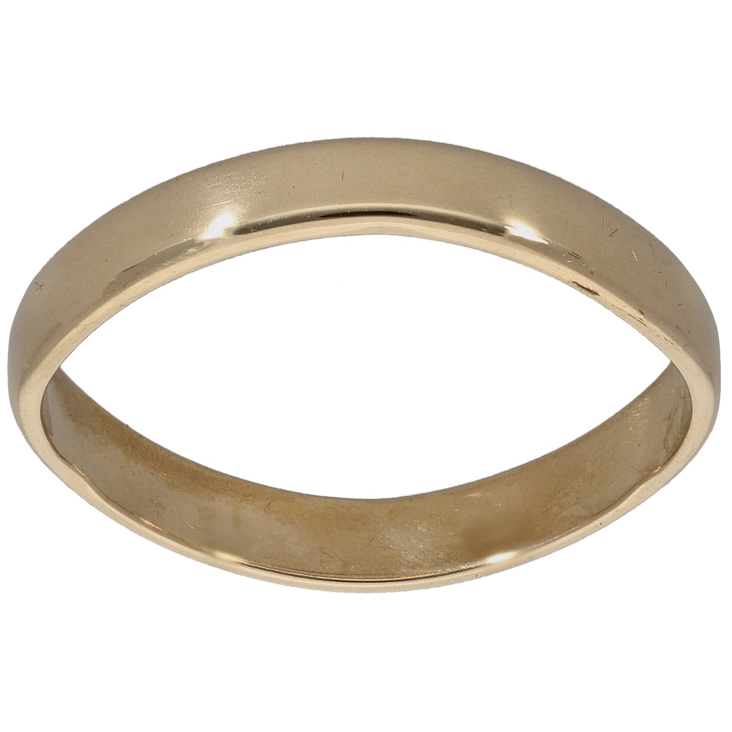 9ct Gold Plain Wedding Ring Size R