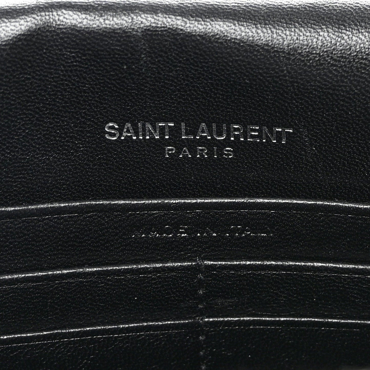 Yves Saint Laurent Small Kate Tassel Calfskin Crocodile Embossed Leather Bag - Black