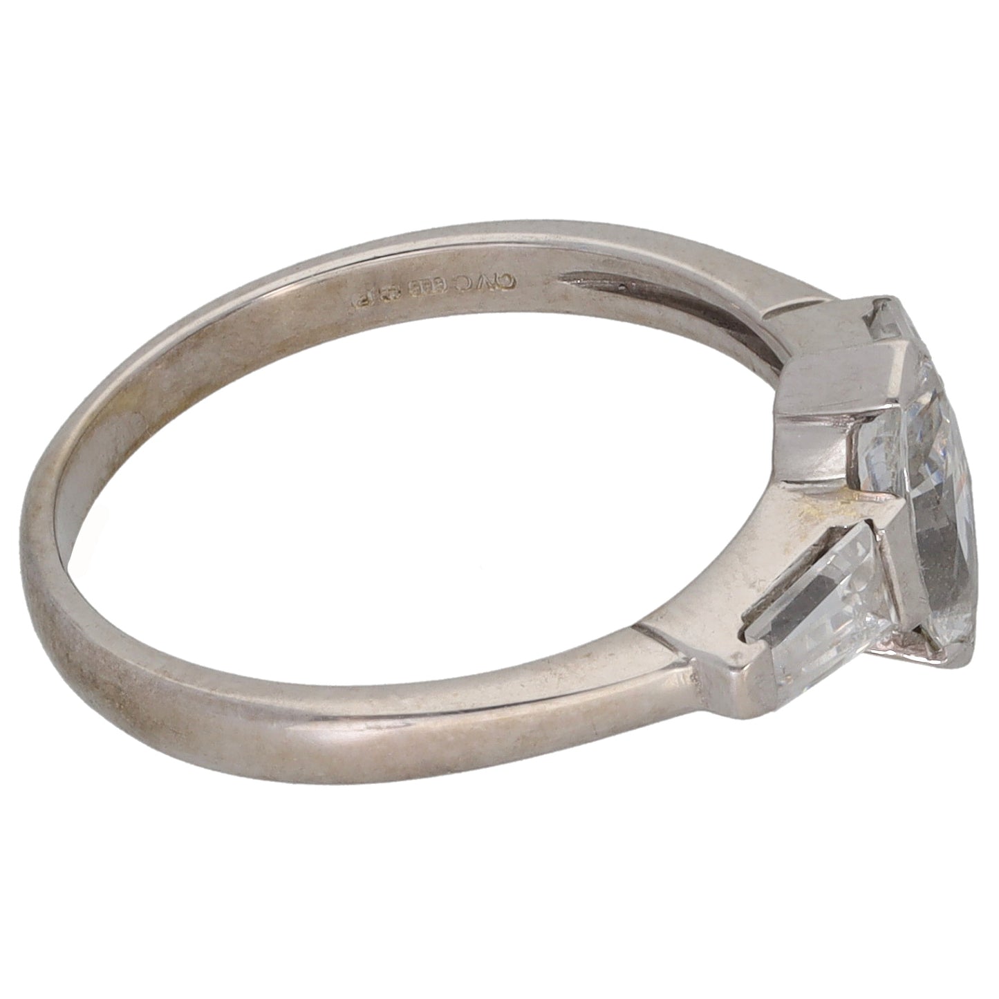 14ct Gold Cubic Zirconia Cluster Ring Size L