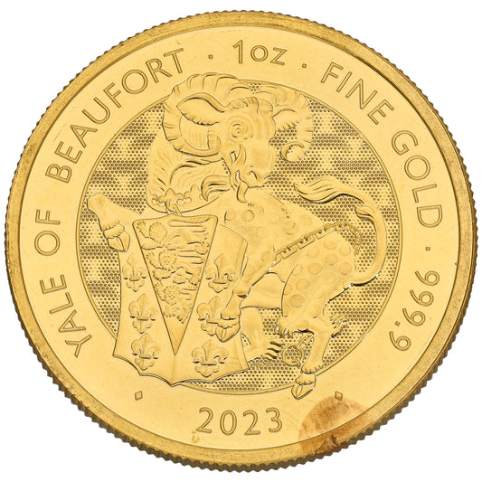 24ct Gold Yale Of Beaufort 1 OZ Coin 2023