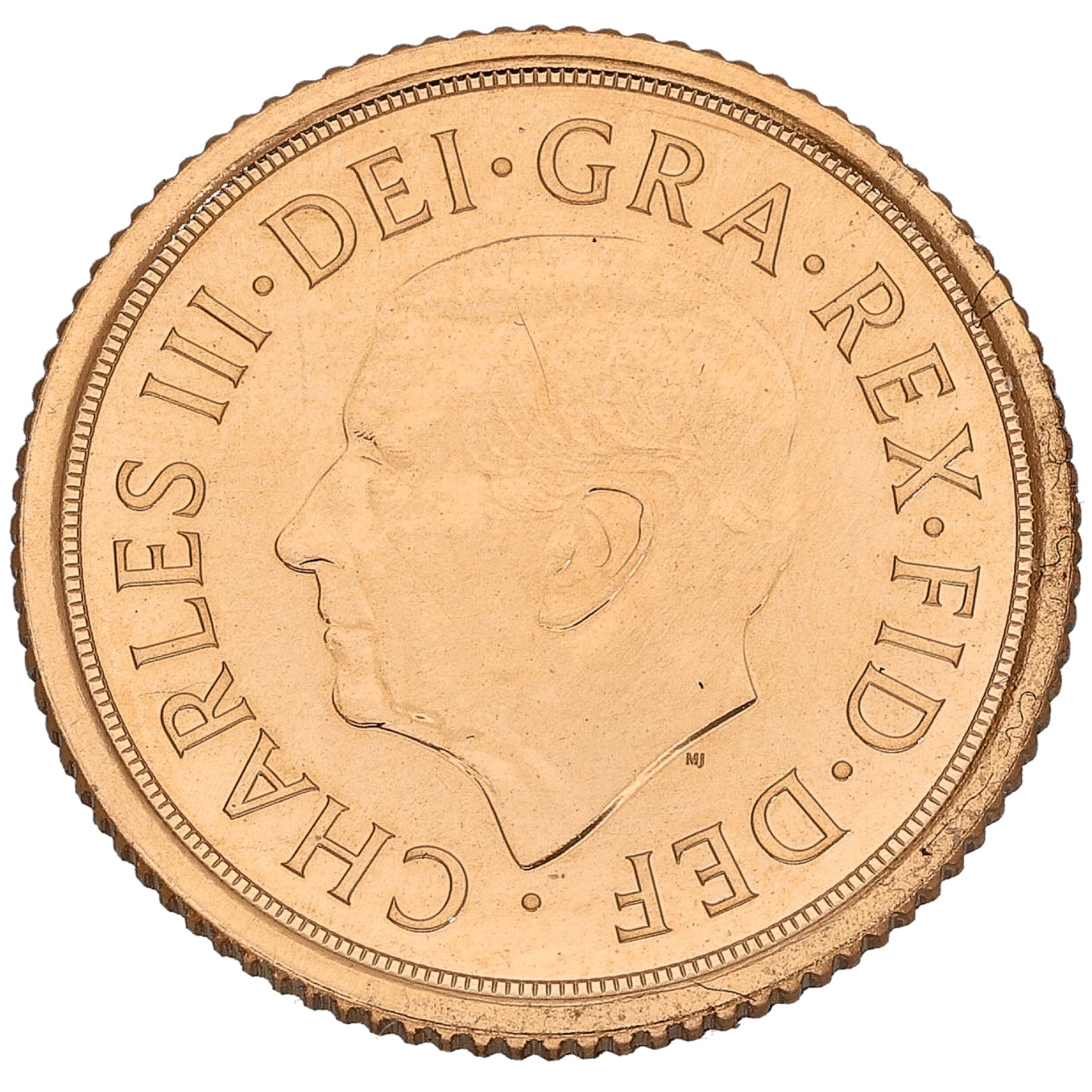22ct Gold King Charles III Half Sovereign Coin 2024