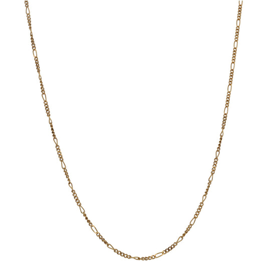 9ct Gold Figaro Chain 18"